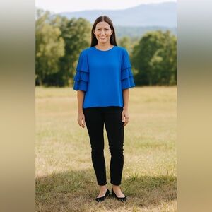 Blue Size Large Women's Top from Worthington